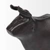 Taurus II 9L x 4W Black Cast Aluminum Bull Decorative Object, by Mercana, 9" length x 4" width x 6" height thumbnail 8