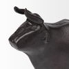 Taurus II 9L x 4W Black Cast Aluminum Bull Decorative Object, by Mercana, 9" length x 4" width x 6" height thumbnail 8
