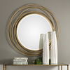Whirlwind Gold Round Mirror thumbnail 1