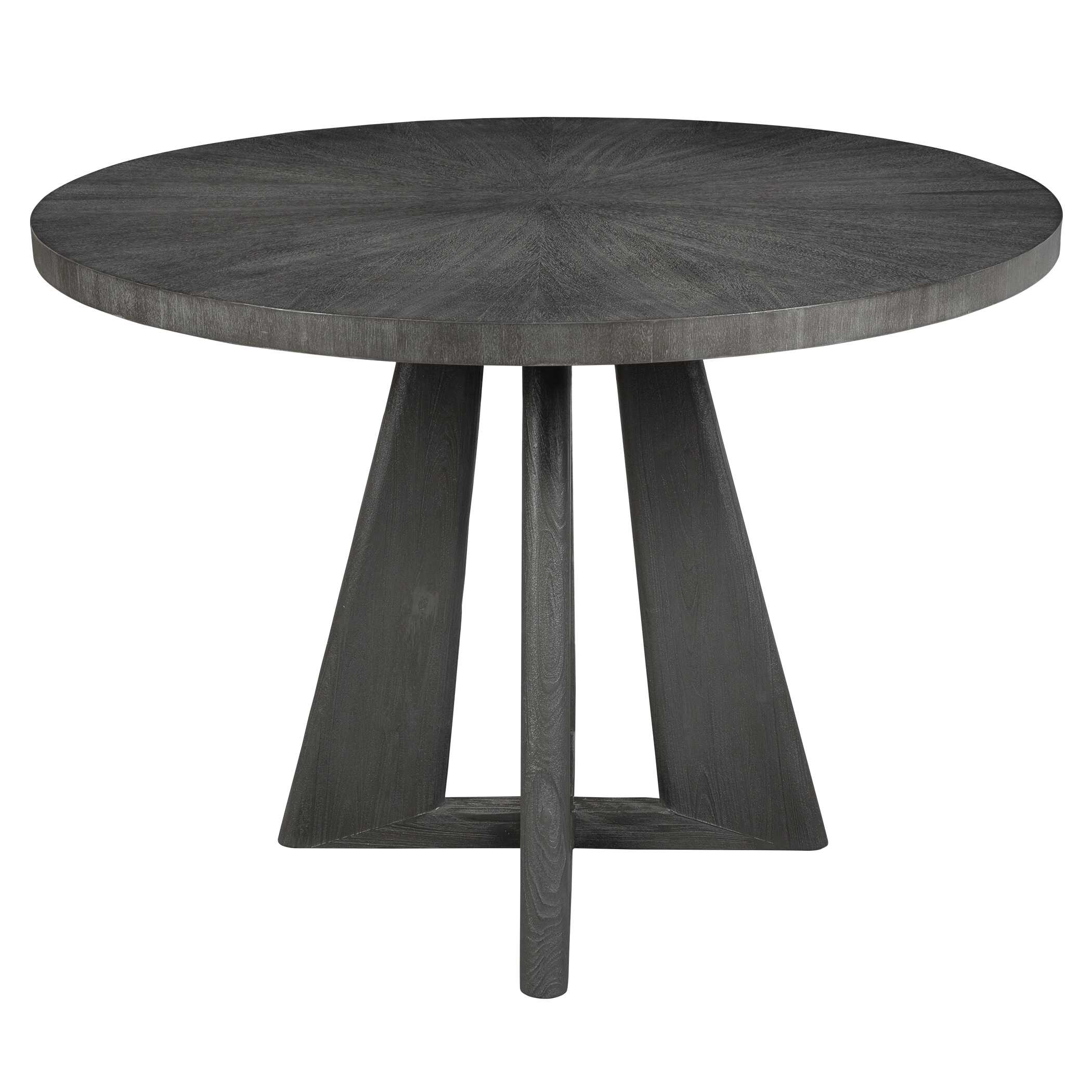 Pulsar Round Gray Walnut Dining Table, Furniture by Uttermost, 60" width x 30" height x 44" depth View 5