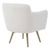 Oasis White Swivel Chair, Accent Chair by Uttermost, 29.5" width x 32" height x 33.5" depth thumbnail 7