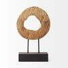 Ironwood II (Small) 13L x 4W Natural Wooden Circular Object, Decorative Object by Mercana, 12.6" length x 3.54" width x 18.75" height thumbnail 4