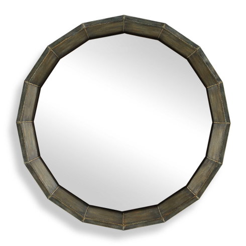 Neve Bronze Round Mirror
