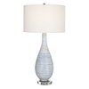 Clariot Ribbed Blue Table Lamp, by Uttermost, 16" width x 31" height x 16" depth thumbnail 1