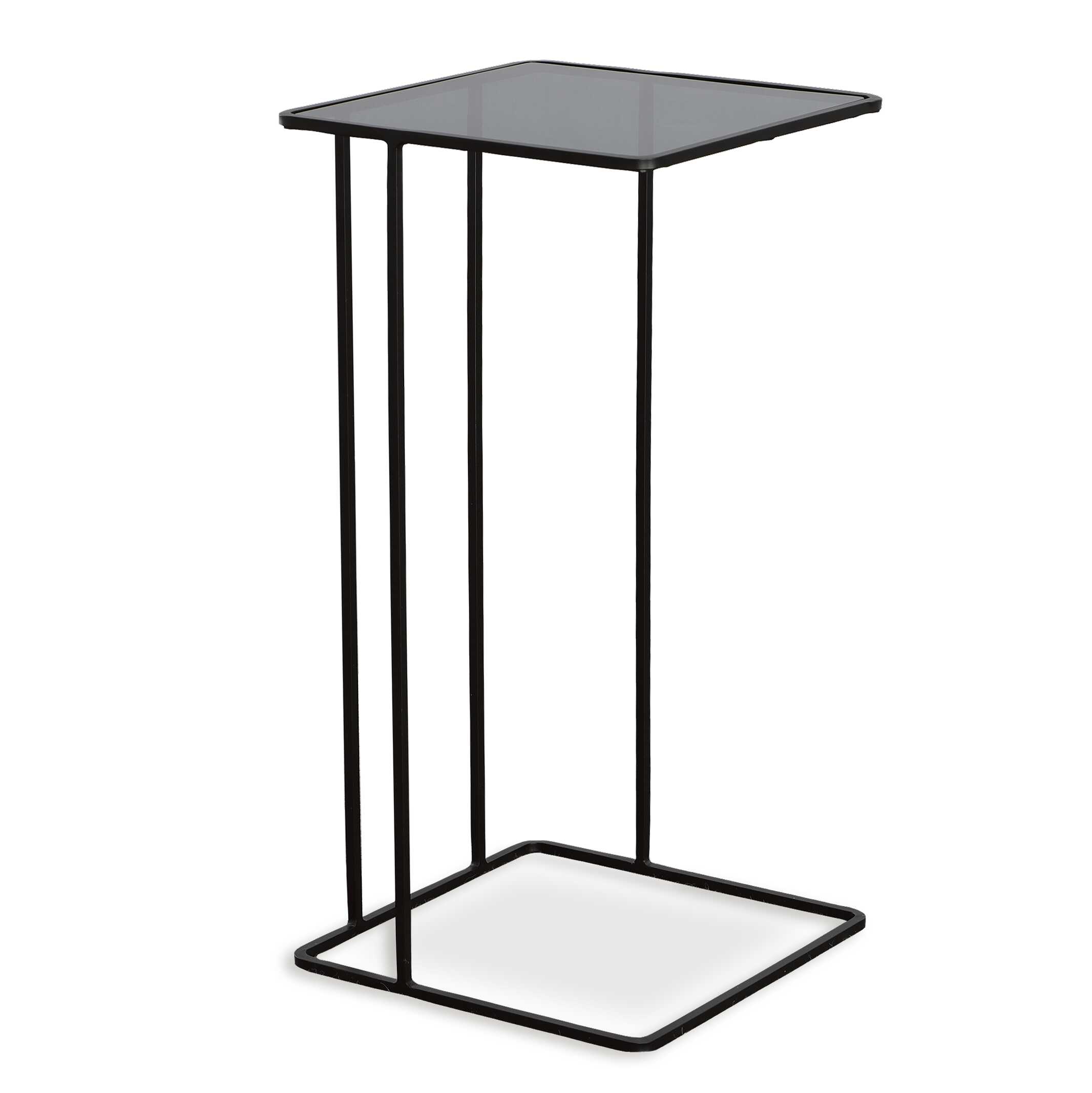 Cadmus Black Accent Table, Furniture by Uttermost, 12.25" width x 24" height x 12.25" depth View 5