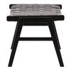Luisa Ottoman Black, by Dovetail, 24.2" width x 18" height x 20" depth thumbnail 3