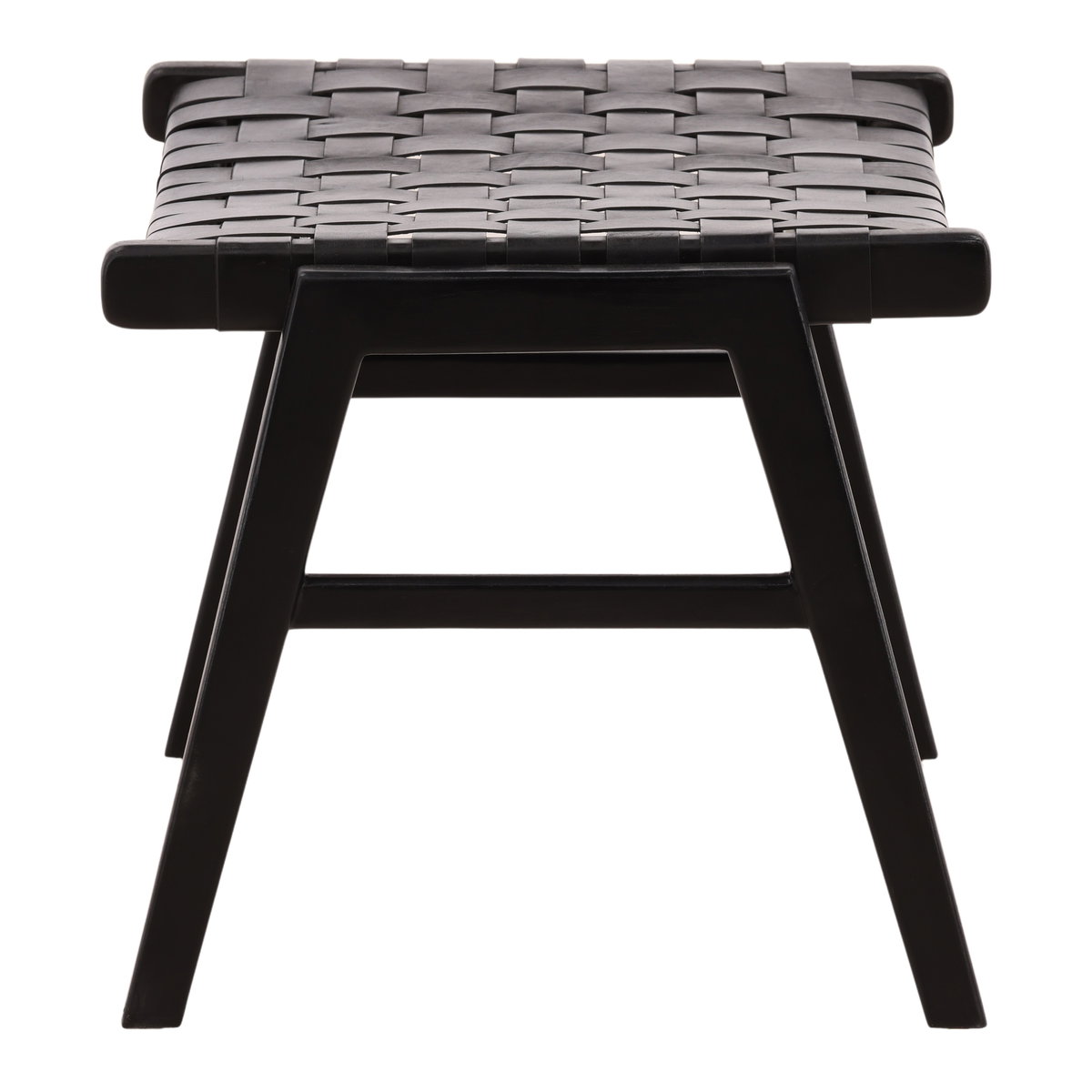 Luisa Ottoman Black, by Dovetail, 24.69" width x 17.71" height x 19.5" depth View 3