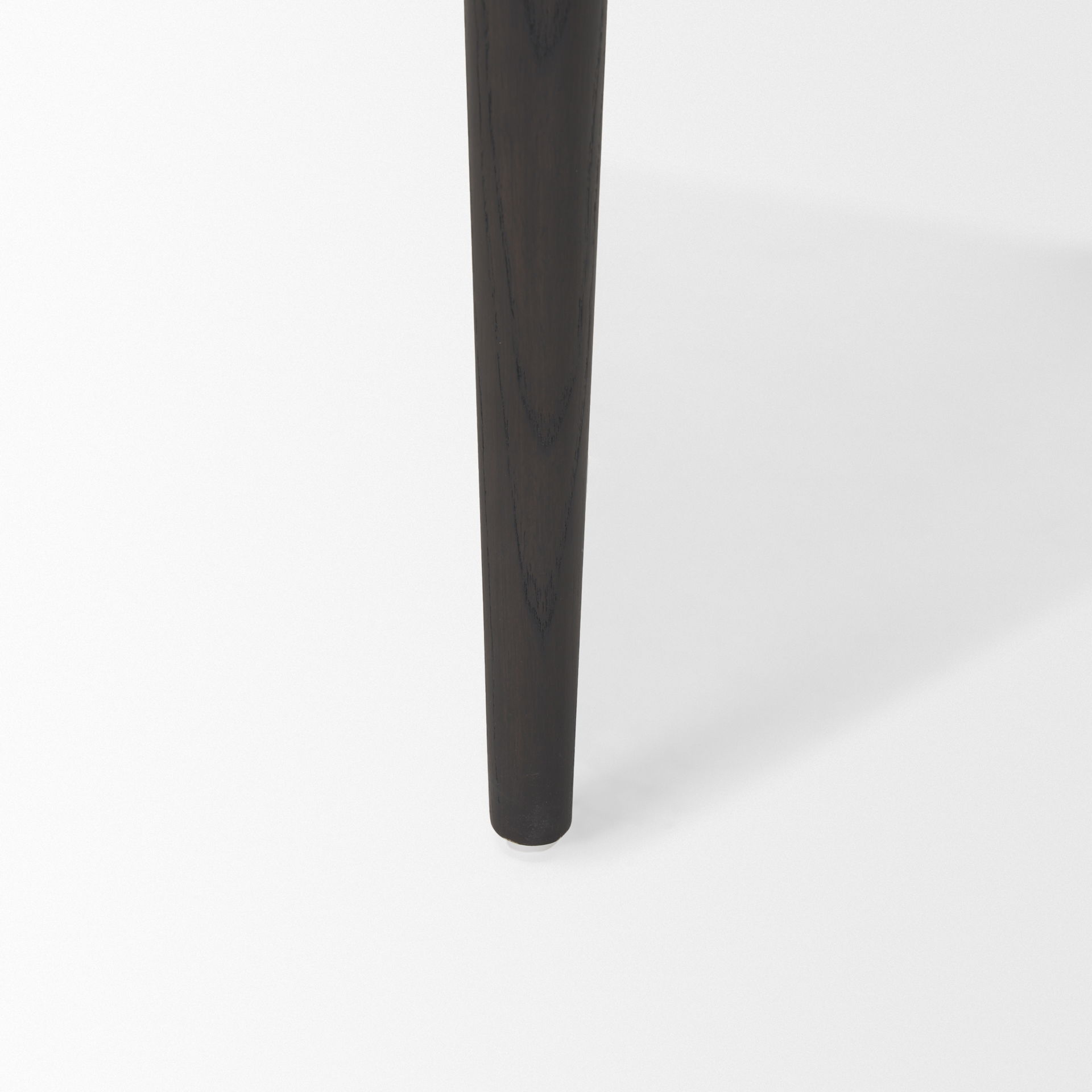 Toni Dark Brown Wood with Chestnut Leather Dining Chair large image 