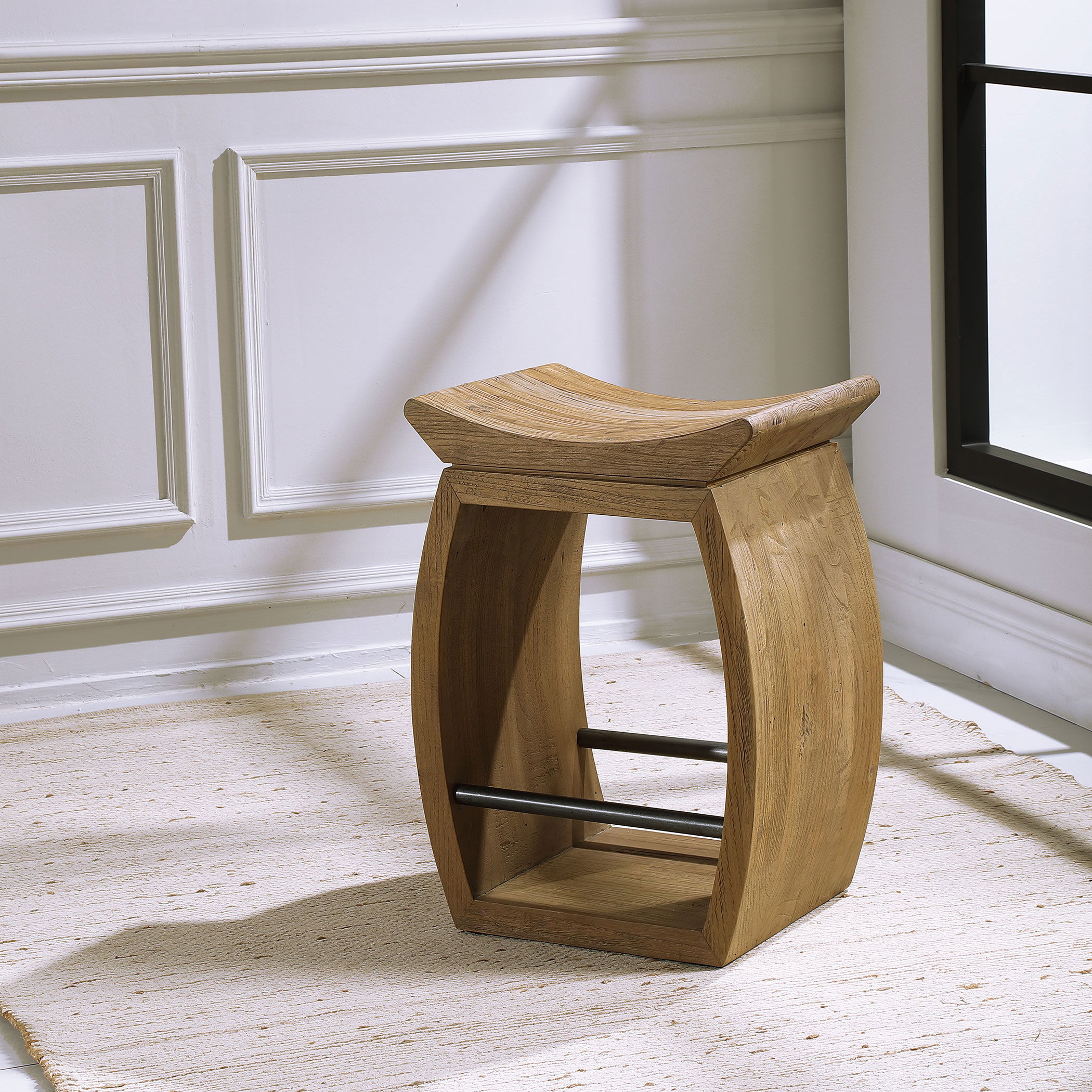 Connor Modern Wood Counter Stool large image 