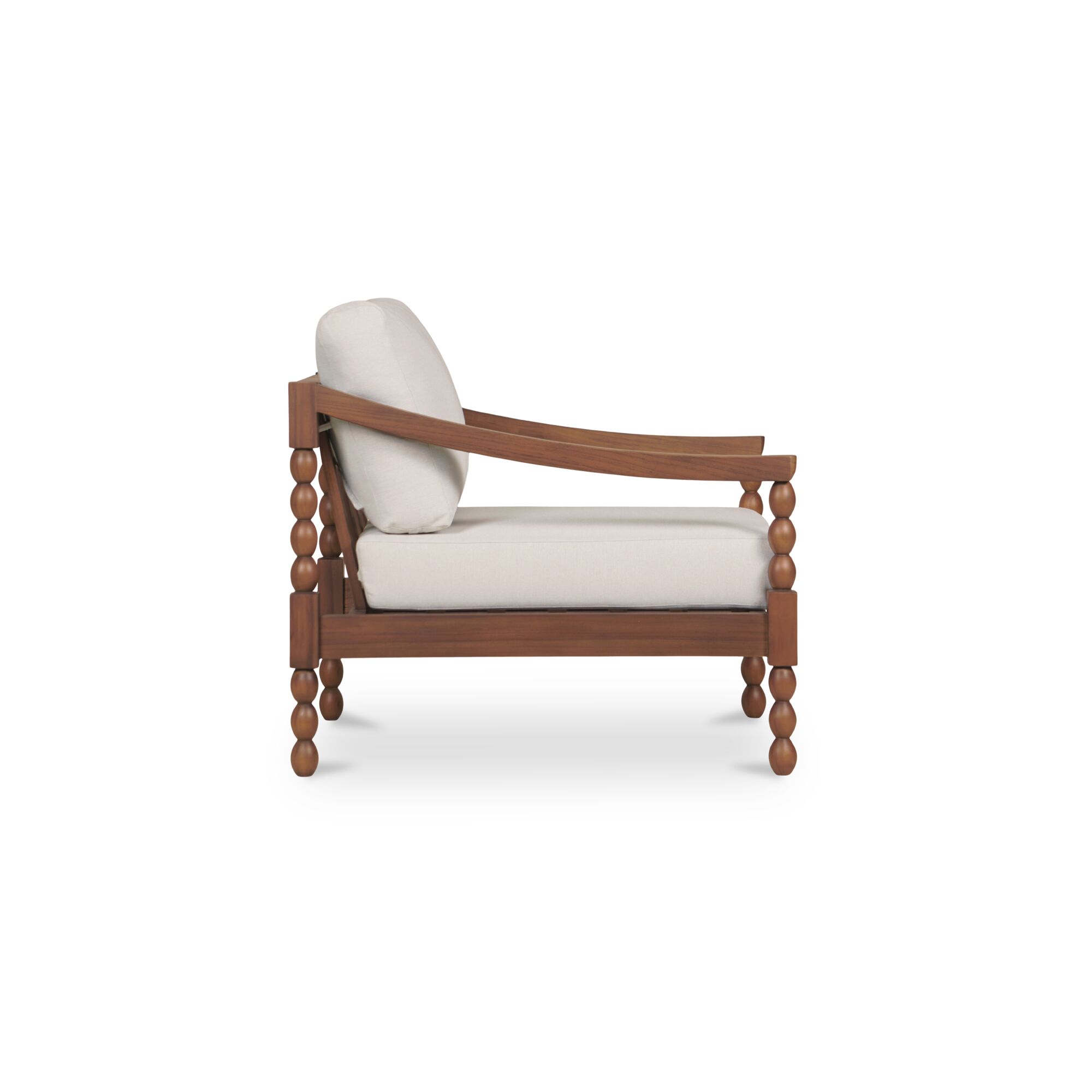Delilah Outdoor Accent Chair Brown, Outdoor Chair by Moe's Home, 2'8" width x 2'2.77" height x 2'10.6" depth View 3
