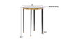 Stiletto Antique Gold Side Table, Side & End Table by Uttermost, 17" width x 22" height x 17" depth thumbnail 3