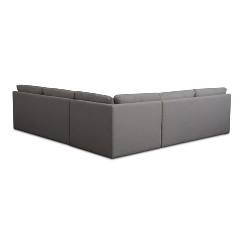 Miles Outdoor Modular 3 Piece Speckled Light Grey