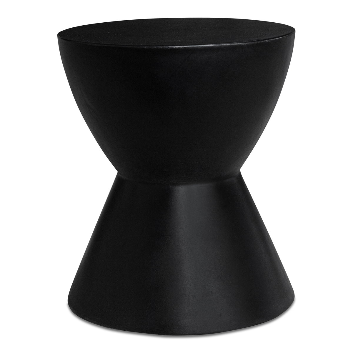 Hourglass Outdoor Stool Black, Outdoor Chair by Moe's Home, 1'3" width x 1'6" height x 1'3" depth View 1