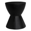 Hourglass Outdoor Stool Black, Outdoor Chair by Moe's Home, 1'3" width x 1'6" height x 1'3" depth thumbnail 1