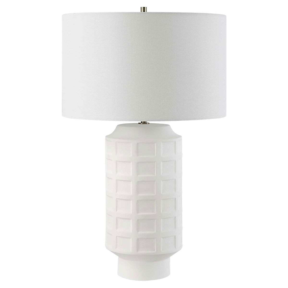 Window Pane White Table Lamp, by Uttermost, 17" width x 28" height x 17" depth View 5