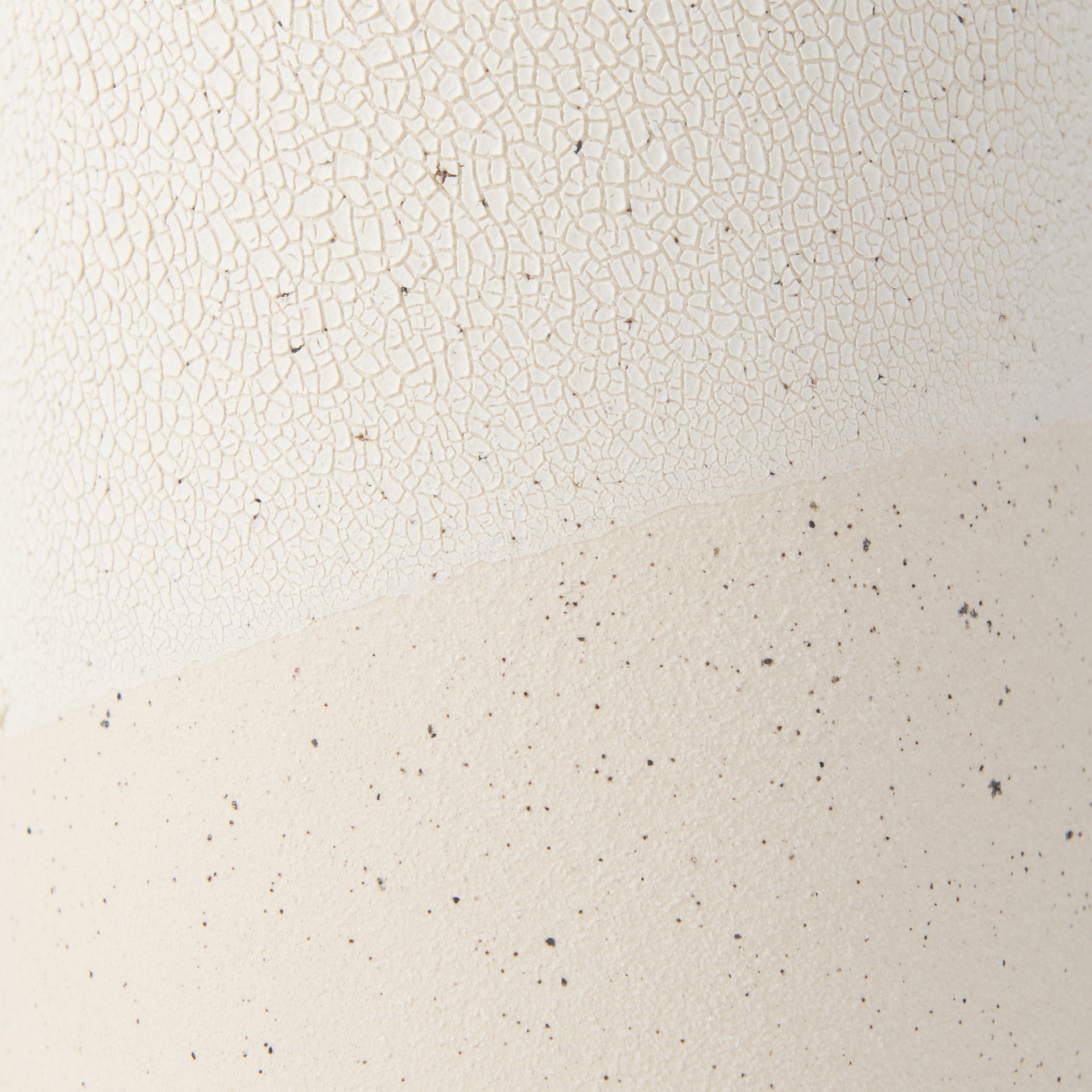 Salar  Cream Gourd Style Crackled Ceramic Vase, by Mercana, 4.53" length x 4.53" width x 11.02" height View 6