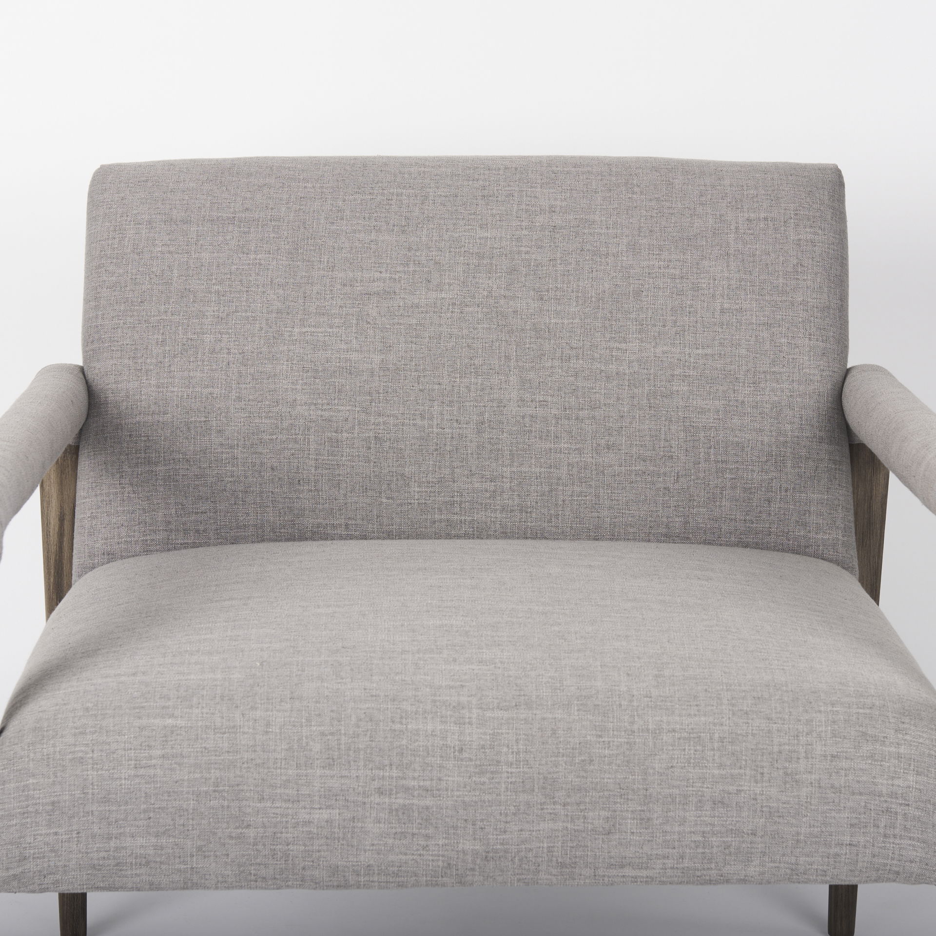 Palisades Gray Fabric with Brown Wood Frame Accent Chair large image 