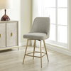 Bramwell Upholstered Counter Stool, Counter & Bar Stool by Uttermost, 20" width x 39.25" height x 23.5" depth thumbnail 2