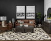 Cochrane II 82L x 33W x 32.25H Brown Leather Three Seater Sofa thumbnail 1