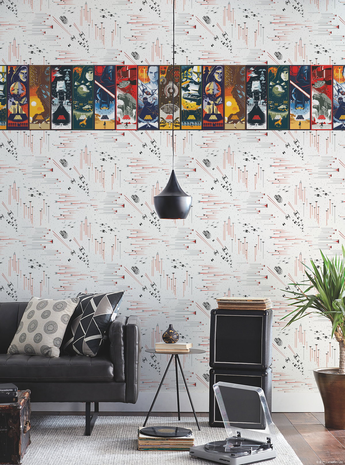 Star Wars: Celebrating the Saga Green Border, Wallpaper by York Wall, 4'10.8" length x 1'6" width x 0.02" depth View 2