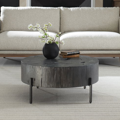 Adjoin Rustic Black Coffee Table