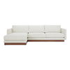 Vernon Left Sectional White, Sectional Sofa by Moe's Home, 112" width x 30.7" height x 63" depth thumbnail 1