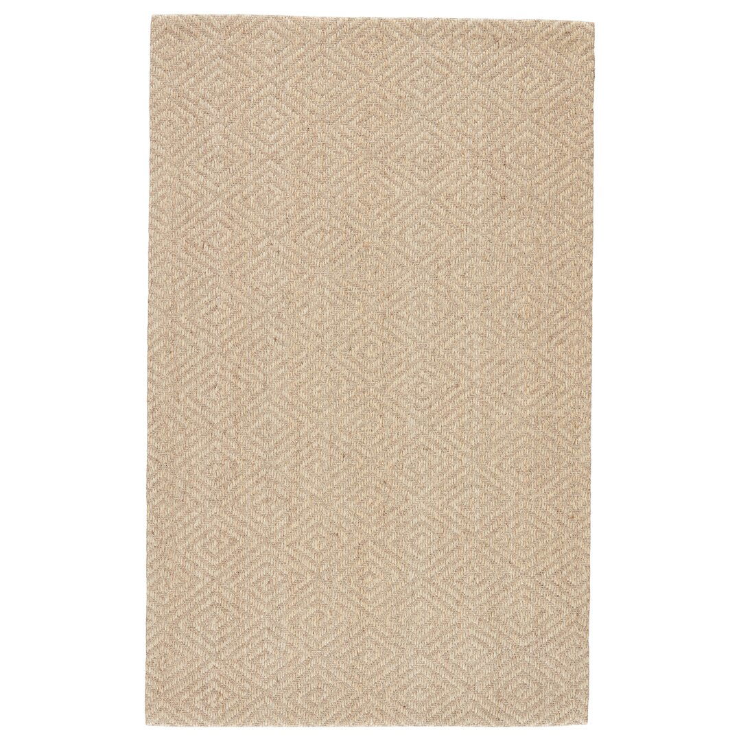 Naturals Tobago Brown/White Geometric Area Rug large image 