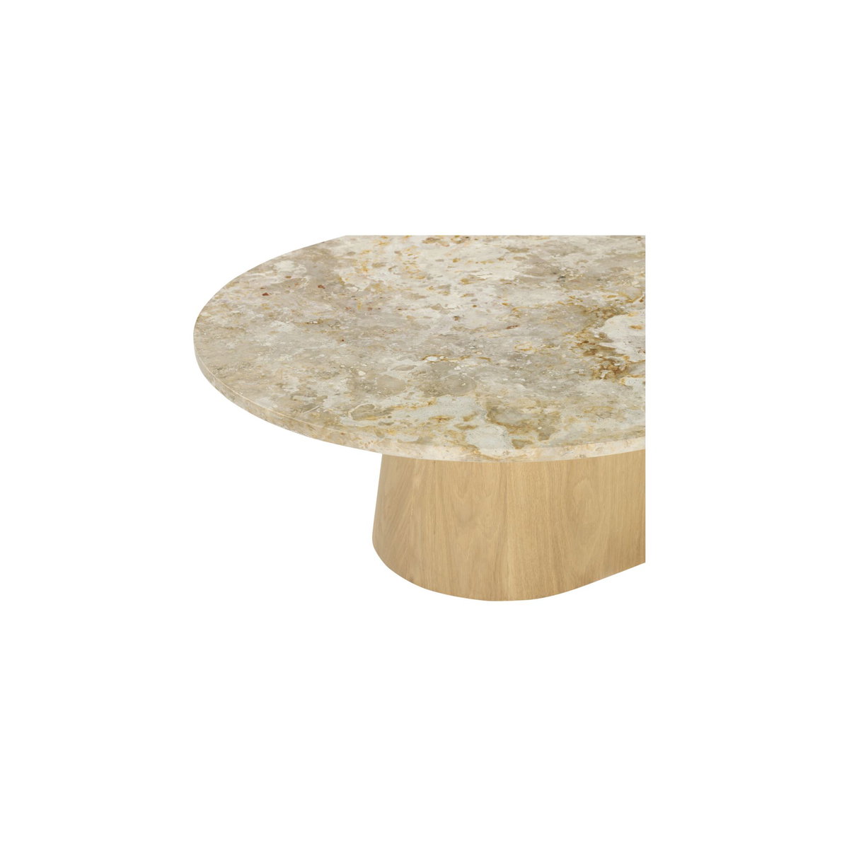 Carly Coffee Table Panther Stone, by Moe's Home, 54" width x 15" height x 36" depth View 5