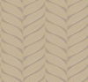 Luminous Leaves Grey & Gold Wallpaper thumbnail 0