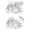 Tropical Shadow Palm Frond Wall Decals, by York Wall, 3' length x 2'2.12" width x 1'0.43" depth thumbnail