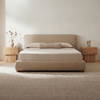 Beau Queen Storage Bed Warm Beige, by Moe's Home, 5'11" width x 3'3.37" height x 7'9.3" depth thumbnail 7