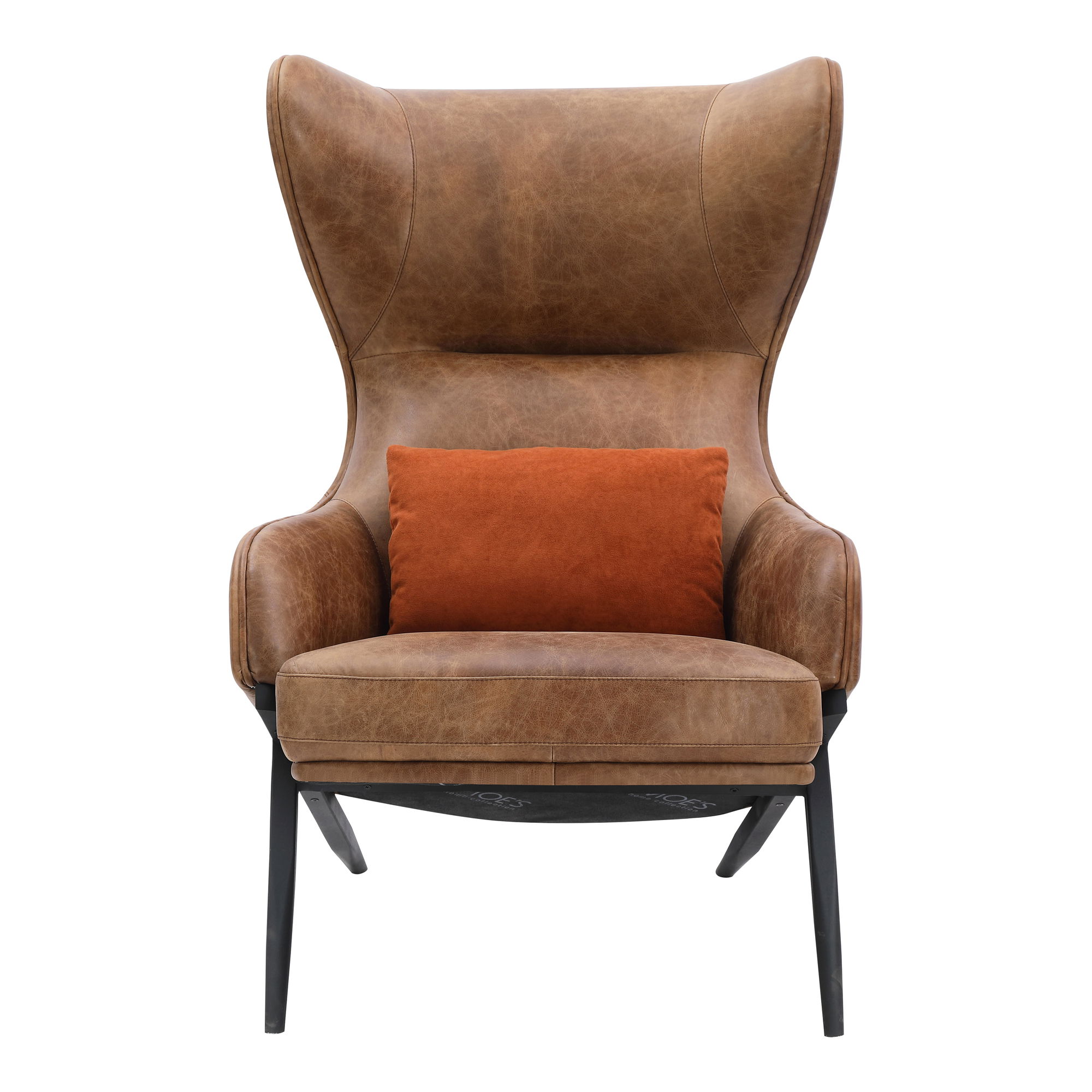 Amos Leather Accent Chair large image 