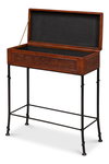 Botanical Leather Box On Stand, by Sarreid, 10" length x 2' width x 2'1" height thumbnail 9
