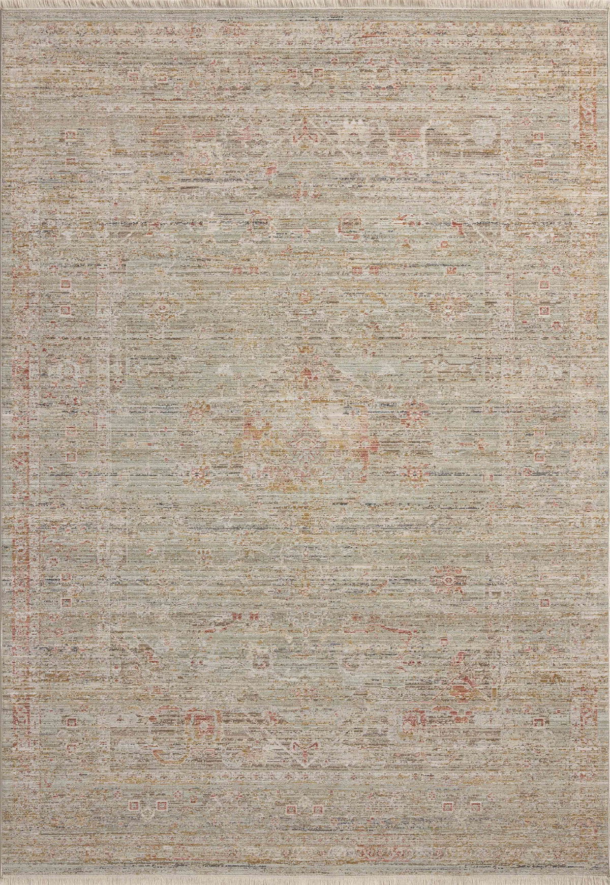 Chris Loves Julia x Loloi Ida Rug, 1'6" length x 1'6" width View 1
