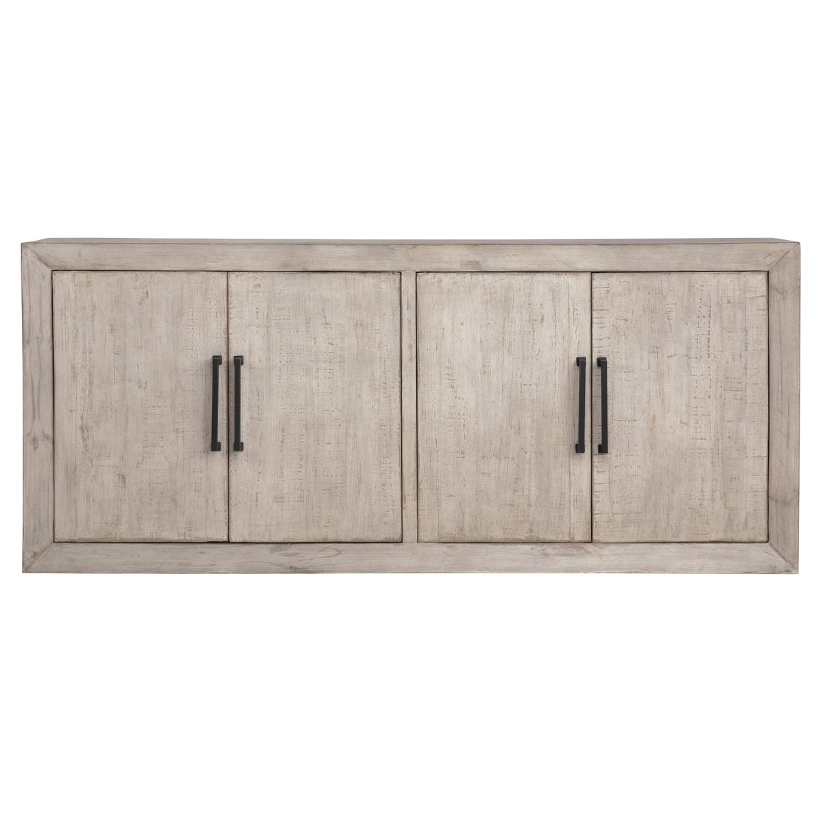 Sonya Sideboard Light Grey Wash, Sideboards & Buffet by Dovetail, 84" width x 36" height x 18" depth View 2