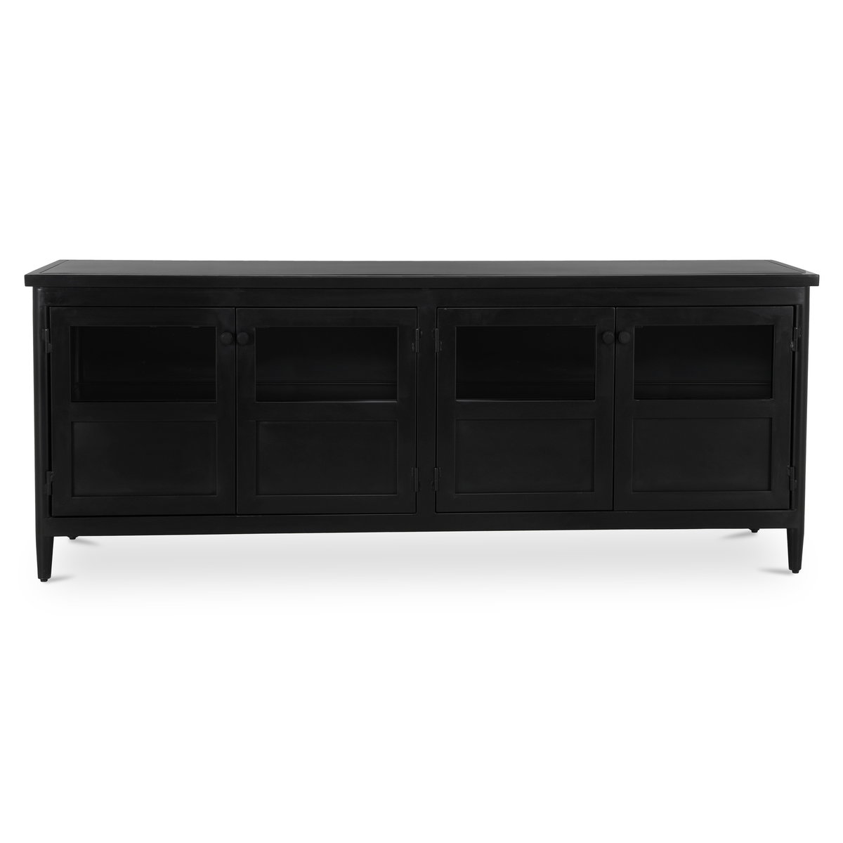 Henry Metal Media Unit Black, Media Console by Moe's Home, 65" width x 25" height x 19" depth View 1