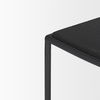 Taniel Textured Black Wood with Black Metal Stool thumbnail 6