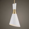 Eames 1 Light Modern Mini Pendant, Ceiling Light by Uttermost, 8" width x 18.5" height x 8" diameter x 8" depth thumbnail 2