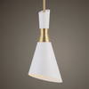 Eames 1 Light Modern Mini Pendant, Mini Light Pendant by Uttermost, 8" width x 18.5" height x 8" diameter x 8" depth thumbnail 2