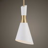 Eames 1 Light Modern Mini Pendant, Mini Light Pendant by Uttermost, 8" width x 18.5" height x 8" diameter x 8" depth thumbnail 2