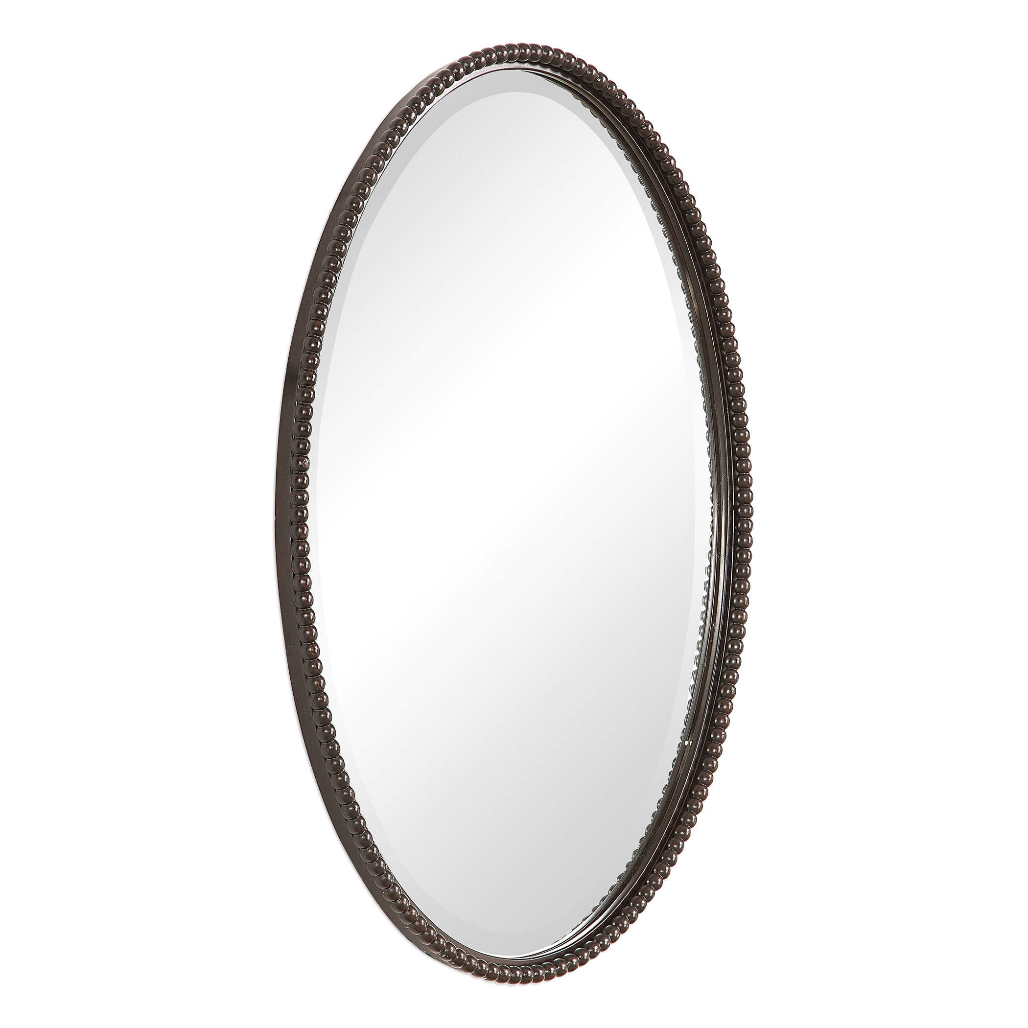 Sherise Bronze Oval Mirror, by Uttermost, 22" width x 32" height x 1.75" depth View 4