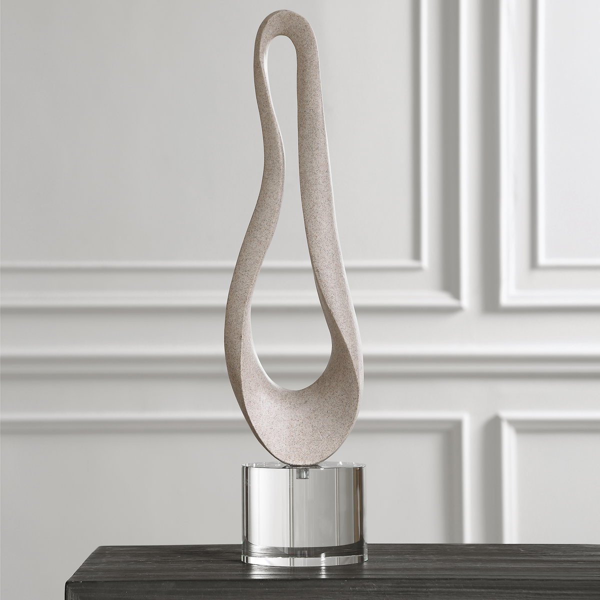 Oval Harmony Sculpture, Figurines & Statue by Uttermost, 6.69" width x 25.59" height x 5.91" depth View 2