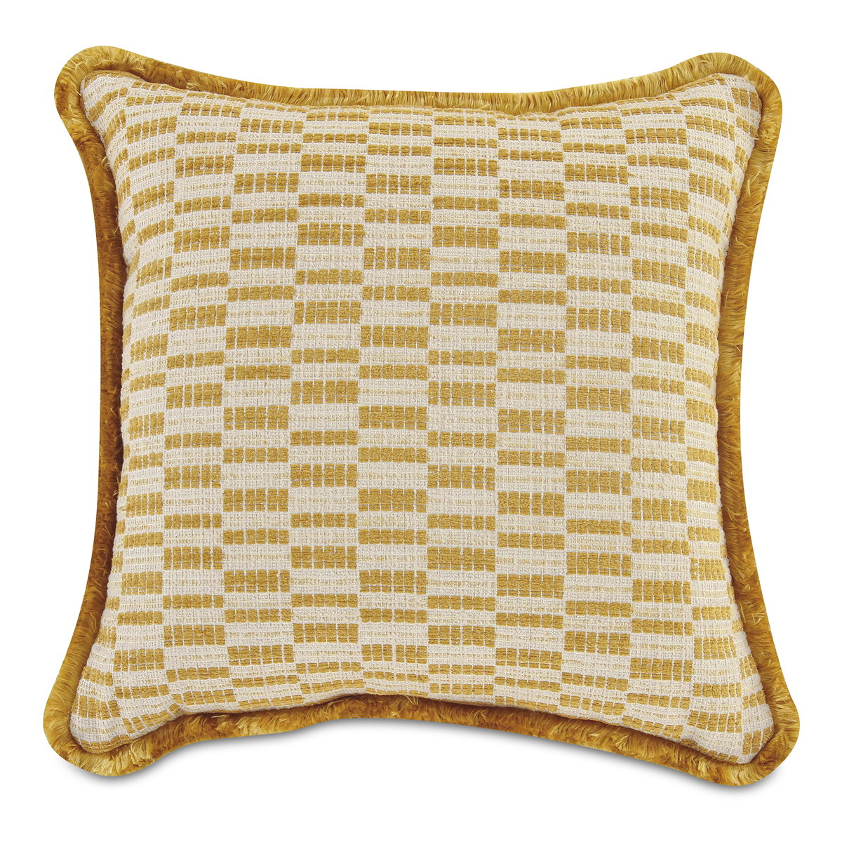 Leone Cushion Chartreuse, Decorative Pillow by Moe's Home, 20" width x 4" height x 20" depth View 1