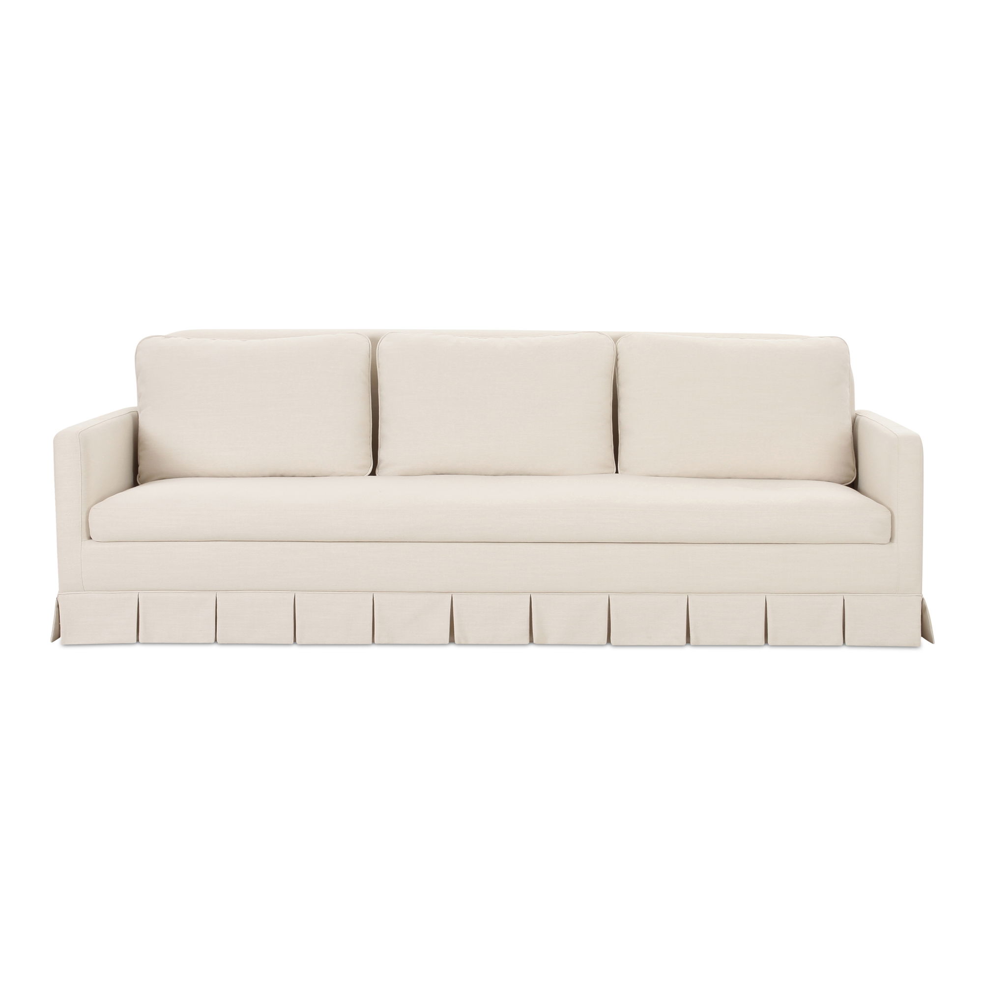 Pellicano Sofa Cream, Sofas & Sectional by Moe's Home, 98" width x 34.35" height x 36.5" depth View 1