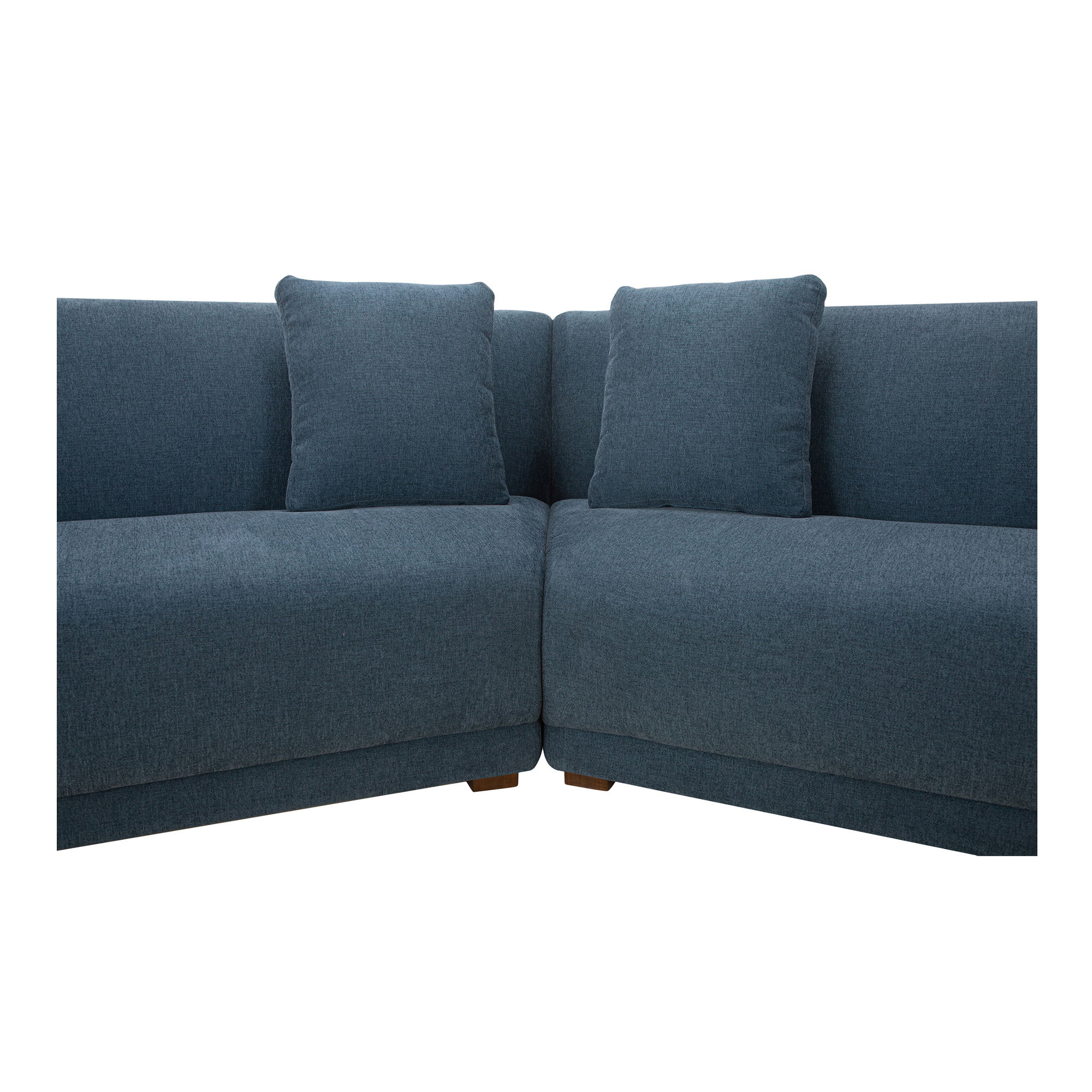 Fraser 3 Piece Modular Sectional With Wedge Slipper Deep Blue large image 