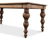 Oak Dining Table, by Sarreid, 3'1" length x 7' width x 2'7" height thumbnail 8