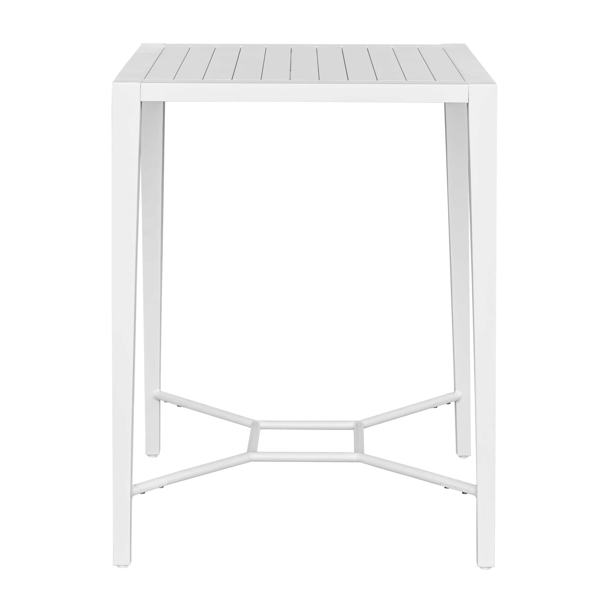 Montellano White Outdoor Bar Table, Furniture by Uttermost, 32" width x 42.25" height x 32" depth View 9