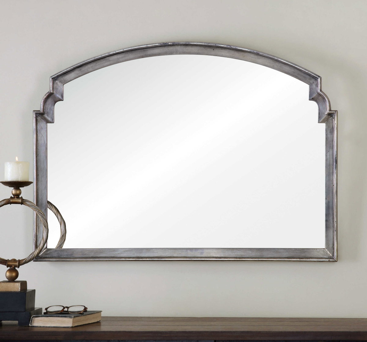 Via Della Silver Mirror, by Uttermost, 3'5.87" width x 2'5.25" height x 1.25" depth View 2
