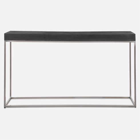 Jase Black Concrete Console Table