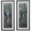 Glimmering Agate Abstract Prints Set/2, Art by Uttermost, 19.5" width x 43.5" height x 1.5" depth thumbnail 1